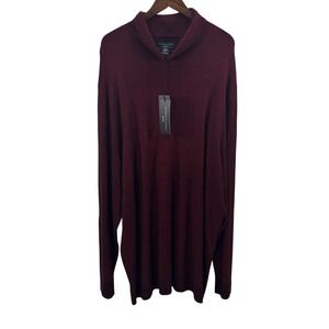 Shaquille ONeal Men 4XL Red Turtleneck Sweater Long Sleeves New Tags